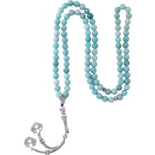 Bütüncül Şifa Amazonit Doğal Taş Tesbih 99'lu