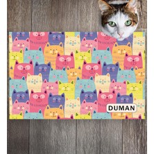 Monnhein Pet Mat – Kişiselleştirilebilir Kaymaz Mama Altlığı, 50X35 cm