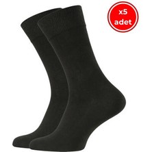 Meristanbul Business Çorap, 5 Adet, 39-42, Yumuşak, Pamuklu, Siyah