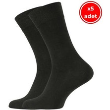 Meristanbul Business Çorap, 5 Adet, 43-46, Yumuşak, Pamuklu, Siyah