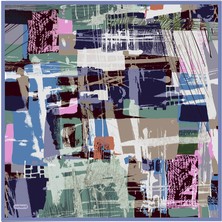 Cacharel Mavi  Ipek Twill Eşarp