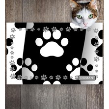 Monnhein Pet Mat – Kişiselleştirilebilir Kaymaz Mama Altlığı, 50X35 cm