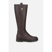 Yaya By Hotiç Kadın Kahverengi Binici Düz Çizme