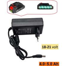 Depolife Şarjlı Matkap İçin Batarya Şarj Adaptörü 18V 20V 48V 58V Li-On Pil Şarj 200MAH Üniversal