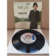 Plakperest Elton John – Song For Guy - Lovesick -1978 Hollanda Basım 45 Lik Plak-2.el