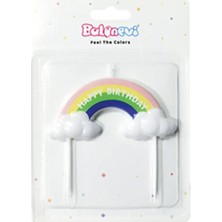 Balonevi Gökkuşağı Şekilli Happy Birthday Mum