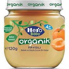 Hero Baby Organik Kayısılı Kavanoz Maması 120 G