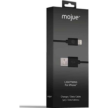 Mojue Şarj ve Veri Aktarım Kablosu Lightning Siyah