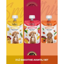Reflex Plus Smoothie Kuzu Eti - Ananas & Biftek - Mango & Kuzu Etli - Papaya Köpek Ödül Maması Seti 3X85 gr
