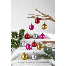 Yılbaşı Süsü Cici Top 4 cm 12'li
