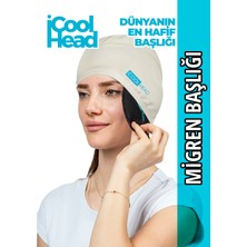 Mıgren ve Baş Agrısı Rahatlatıcı Başlık, Mıgren Başlığı, Sıcak ve Soğuk Kompres Şapka, Termojel Buz Paketi Bandaj, Baş Agrısı Için Jel Soğuk Kompres, Mıgren Bandı, Soğutma Başlığı (Ekru)