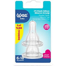 Wee Baby 2'li Silikon Biberon Emziği Normal Akış No:2