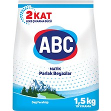 Abc Matik Toz Deterjan 1,5 kg Dağ Ferahlığı Beyazlar