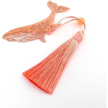 Solfera Balina Motifli Okyanus Rose Bookmark Metal Ayraç Kitap Ayracı AY094