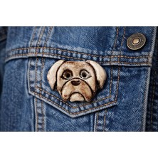 El Yapımı Seramik Köpek Figürlü Dekoratif Düğme Cogo Seramik