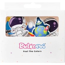 Balonevi Kozmik Galaksi Temalı 5'li Mum