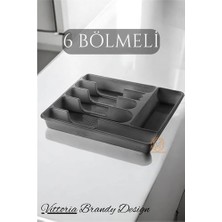 Brf Bfs  Çekmece Içi Kaşıklık Kepçelik 6 Gözlü Gri