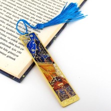 Solfera Vincent Van Gogh Kafe Terasta Gece Sanat Tablo Metal Ayraç Kitap Ayracı AY077
