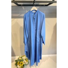 Beys Design 24SS74070 Beys Desıgn Keten Uzun Gömlek