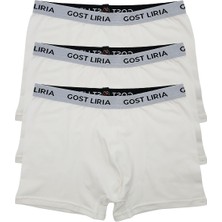 GOST LİRİA -Ivory Erkek Boxer – 3’lü Paket Ekru