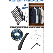 Manken İstanbul 50 Adet Kaydırmaz Abs Plastik Elbise Askısı Ceket Askısı Gömlek Askısı Buluz Askısı Kıyafet Askısı