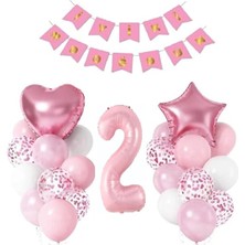 Çıtı Pıtı Store Pembe Renkli İyiki Doğdun Yaş Balon Seti 20 Adet Kolayca Şişirilebilir Türkiye Menşeli