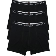 GOST LİRİA -Root Erkek Boxer – 3’lü Paket Siyah