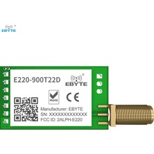 Volrobik Ebyte E220-900T22D 900MHZ LLCC68 Lora Modülü – 5km Uzun Menzilli Kablosuz Haberleşme Modülü