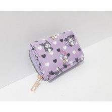 Renkli Çiçekler Çocuk Cüzdan 11X8X4 cm Desenli Çocuk Cüzdanı