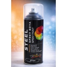 Steel Sprey Boya 400 ml Dekoratif Boya Graffiti Duvar Boyası Mobilya Boyası Metal Boyası 1 Adet