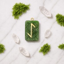 Scultore Sowilo Rune Kolye – Güneş, Enerji ve Mutlak Zafer I Enerji Amulets I El Yapımı Reçine Kolye Ucu