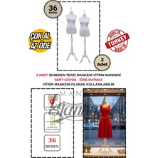 Manken İstanbul Çok Al Az Öde - 2 Adet - 36 Beden - Vitrin Mankeni - Terzi Mankeni - Cansız Manken ( Iğne Batmaz )