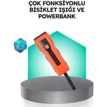 Zero Land Techmrt 5000 Mah Bataryalı Bisiklet Farı Cob Çakar Çok Fonksiyonlu