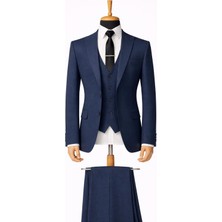 Classics Men Erkek Italyan Kesim Slim Fit Yelekli Takım Elbise - 7502