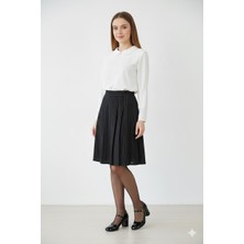 Shoemix Kadın Rugan Siyah Klasik Ayakkabı , Hostes Ayakkabısı