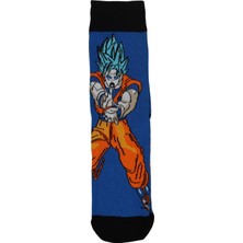 Fuddy Moda Dragon Ball Karakter Goku Anime Desenli Renkli Çorap