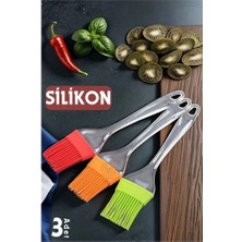 Bfs Premium 3'lü Silikon Yumurta ve Yağlama Fırçası Seti - Isıya Dayanıklı Kompakt Mutfak Ya
