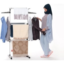 Özbience Dayanıklı 3 Katlı Alüminyum Çamaşır Kurutmalığı, Pratik ve Şık Tasarım