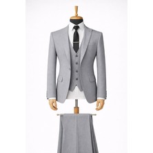 Classics Men Erkek Italyan Kesim Slim Fit Yelekli Takım Elbise - 7500