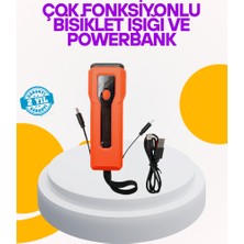 Zero Land Techmrt Su Geçirmez Bisiklet Işığı 5000 Mah Powerbankli Ön Far