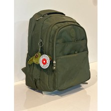 Unisex Krinkıl Kumaş Sırt Çantası Ortaokul Lise  Çantası  Seyahat Çantası Su Geçirmez Spor Çantası