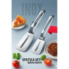 Brf Bfs 2 Li Inox Spatula Seti – Pizza, Tatlı, Et Servisi Için Ergonomik Tasarım