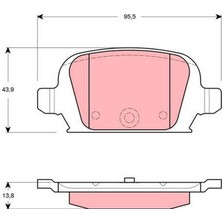 TRW Mtxdpn Arka Fren Balatasi Opel Corsa C 1.4 1.7 Cdti 1.8 00-06 Tigra 1.3 Cdti 04-10 Disk Frenler