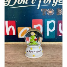 LED Işıklı Mini Kar Küresi 7cm, Prens Dekoratif Biblo, Yılbaşı Süsâ€“her An Keyifli