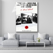 Atatürk Cam Tablo Okul Ismlerine Özel