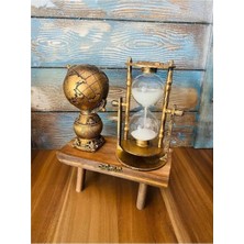 Yılbaşı Temalı Dünya Tasarımlı Dekoratif Kum Saati, Ofis ve Hediye Seçeneği