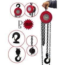 Lieber German Teknoloji Daflong Serii Çift Işıl Işlem Görmüş Çelik 2 Ton 3 Metre Zincirli Caraskal Vinç