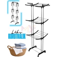 Özbience 3 Katlı Portatif Triplex Çamaşır Kurutmalığı, 16 Bölüm, Pratik ve Şık Tasarım