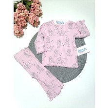 Şeker Kedi Pembe Bebek Takım 3-6 Ay