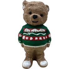 Sevimli Ayıcık Taş Biblo, 14 Cm, Şık ve Dekoratif Hediye Seçeneği